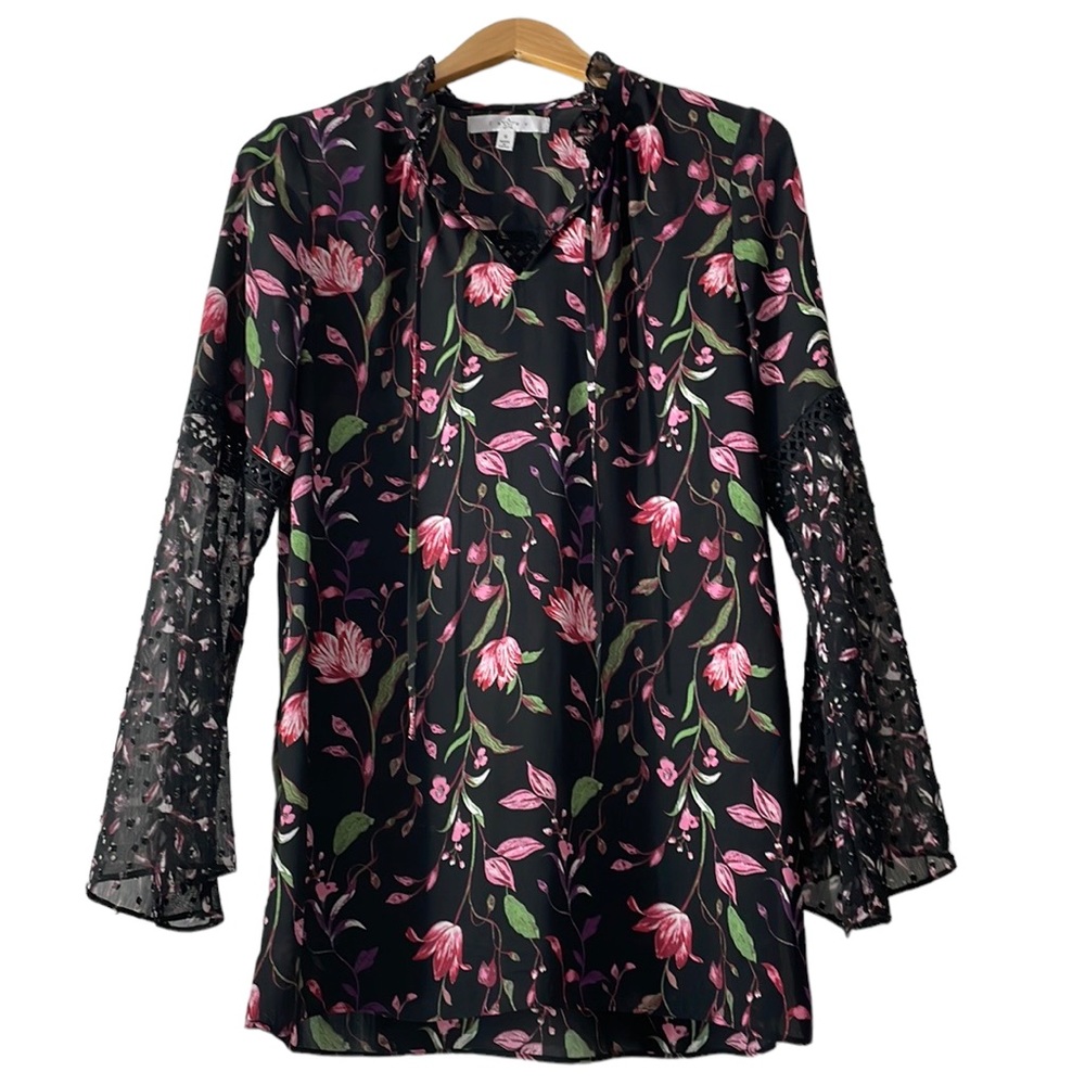 Fever Bell Sleeve Floral Blouse